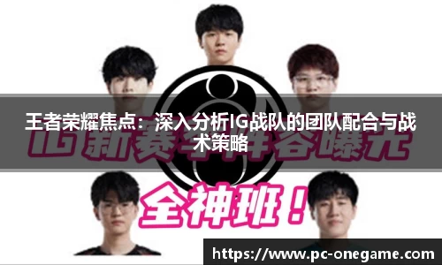 王者荣耀焦点：深入分析IG战队的团队配合与战术策略